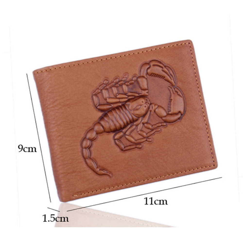 Scorpion Leather Bifold Wallet for Men - Picture 5 of 5